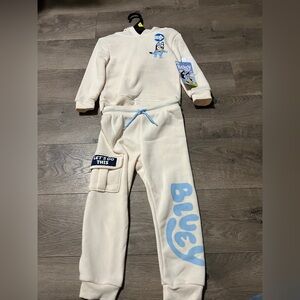Bluey Graphic Hoodie & Jogging Pants Size 3T New